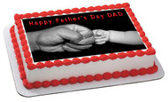 Father's Day 2 Edible Birthday Cake Topper OR Cupcake Topper, Decor