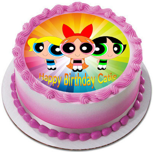 Powerpuff Girls Edible Birthday Cake Topper