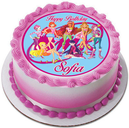 Winx Club Edible Birthday Cake Topper