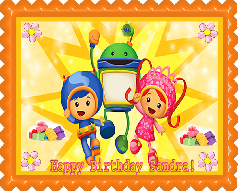 Amazon.com: Team Umizoomi Cake Topper Edible Image Personalized Cupcakes  Frosting Sugar Sheet (8
