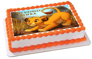 Lion King Simba Edible Birthday Cake Topper OR Cupcake Topper, Decor