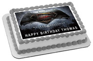 Batman v Superman - Edible Cake Topper OR Cupcake Topper