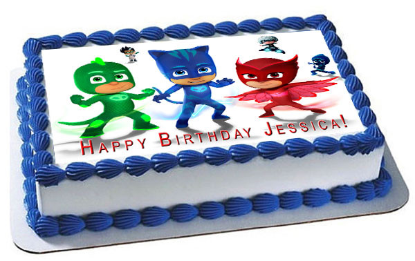 Pj Masks 6 Edible Birthday Cake Topper