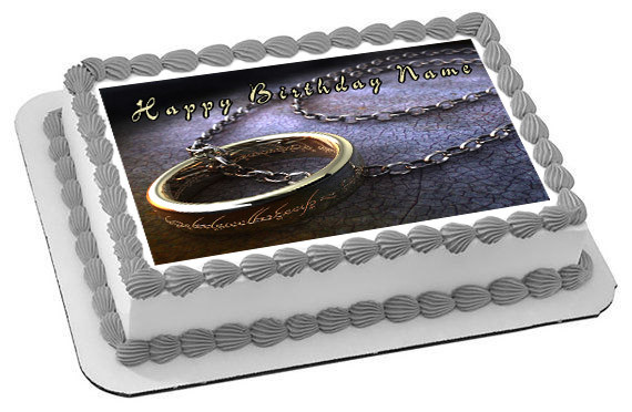 Lord Of The Ring Edible Birthday Cake Topper