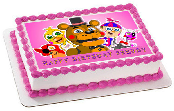 Five Nights at Freddy's Edible Print, Edible Cake Toppers
