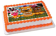 Fnaf World 3 Edible Birthday Cake Topper OR Cupcake Topper, Decor
