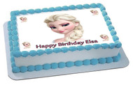 Frozen Elsa Face 2 Edible  Edible Birthday Cake Topper OR Cupcake Topper, Decor