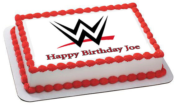 WWE Edible Birthday Cake Topper