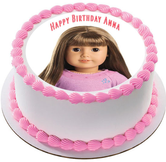 American Girl 3 Edible Birthday Cake Topper