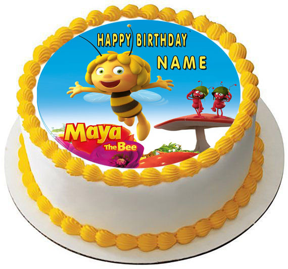 Maya The Bee Edible Birthday Cake Topper