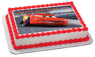 Disney Pixar Cars Lightning McQueen (Nr2) - Edible Cake Topper OR Cupcake Topper, Decor