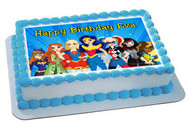 DC Superhero Girls Edible Birthday Cake Topper OR Cupcake Topper, Decor