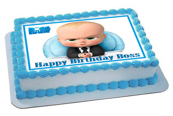 The Boss Baby Edible Birthday Cake Topper
