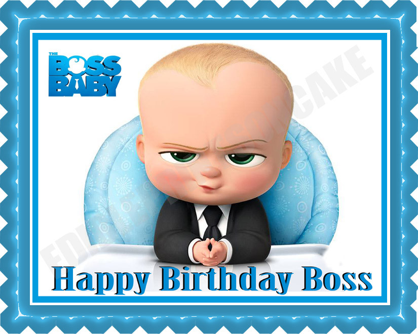 Boss Baby Personalised Cake Topper – Blissful Toppers