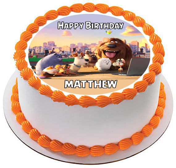 The Secret Life Of Pets 2 Edible Birthday Cake Topper