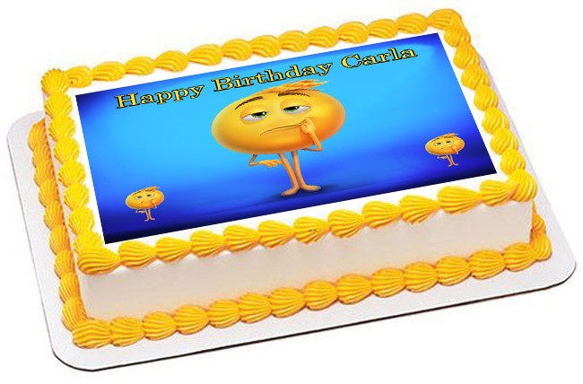 Edible Cake Topper or Cupcake Topper The Emoji Movie