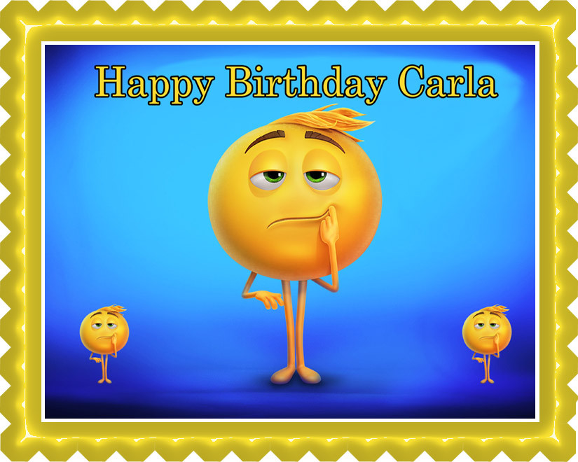 Edible Cake Topper or Cupcake Topper The Emoji Movie