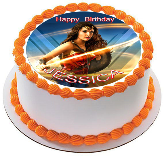 Wonder Woman Round 7 5 Cake Topper Icing Or Ricepaper Spaar Org Pe
