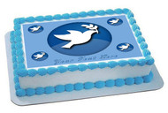 Peace Dove Edible Birthday Cake Topper OR Cupcake Topper, Decor