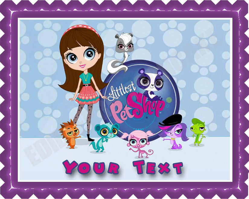 Littlest Pet Shop Edible Birthday Cake Topper