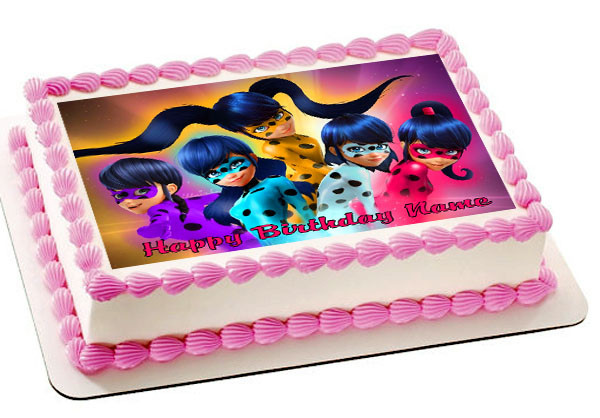 Miraculous Ladybug Wiki 2 Edible Birthday Cake Topper