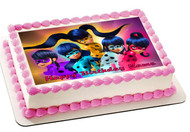 Miraculous Ladybug Wiki 2  Edible Birthday Cake Topper OR Cupcake Topper, Decor