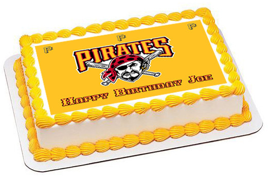 PITTSBURGH PIRATES Edible Birthday Cake Topper