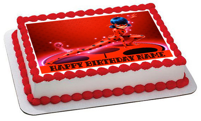 Miraculous Ladybug Wiki Edible Birthday Cake Topper