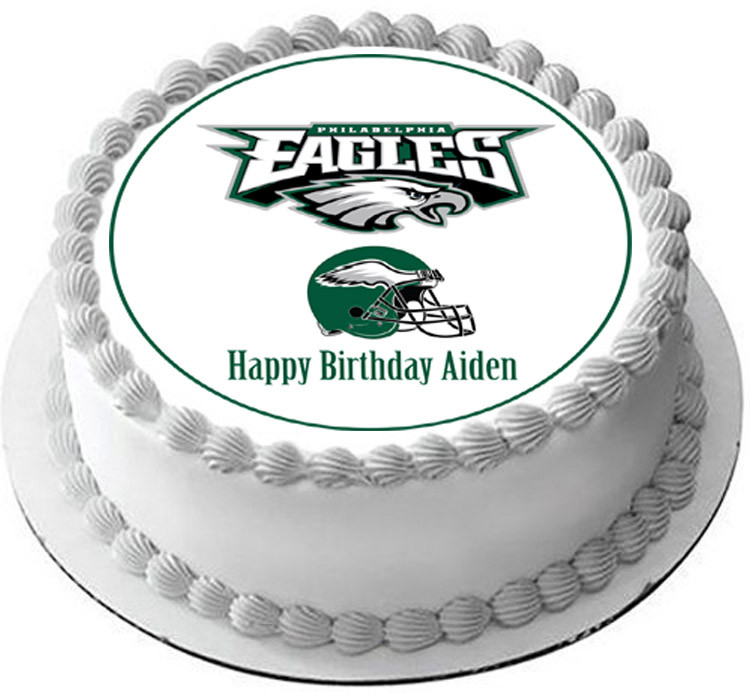 Philadelphia Eagles NFL Football Themed Acrylic Cake Topper Charm Stylish  Cake Sign for Birthday Party Celebration Green White Birds - Etsy