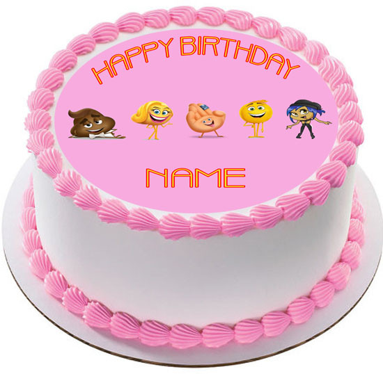 The Emoji Movie B Edible Birthday Cake Topper