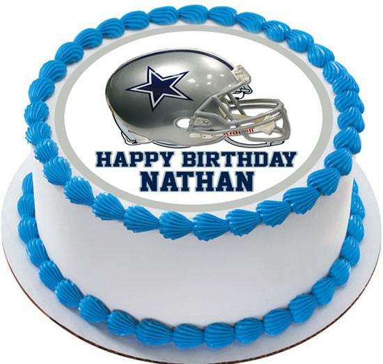 Dallas Cowboys Edible Birthday Cake Topper
