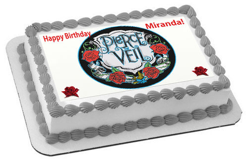 Pierce The Veil Edible Birthday Cake Topper
