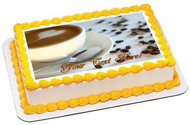 Coffee - Edible Cake Topper OR Cupcake Topper, Decor