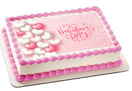 Valentine`s Day - Edible Cake Topper OR Cupcake Topper, Decor