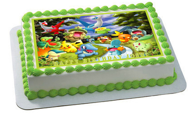 Pokemon Go Edible Birthday Cake Topper