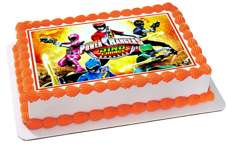 Power Rangers Dino Charge 2 Edible Birthday Cake Topper