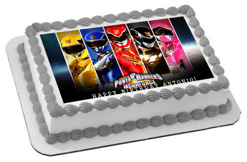 Power Rangers Megaforce Edible Birthday Cake Topper