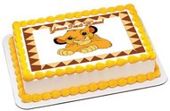 Cute Lion - Edible Cake Topper OR Cupcake Topper, Decor