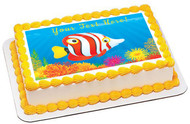 Tropical Fish - Edible Cake Topper OR Cupcake Topper, Decor