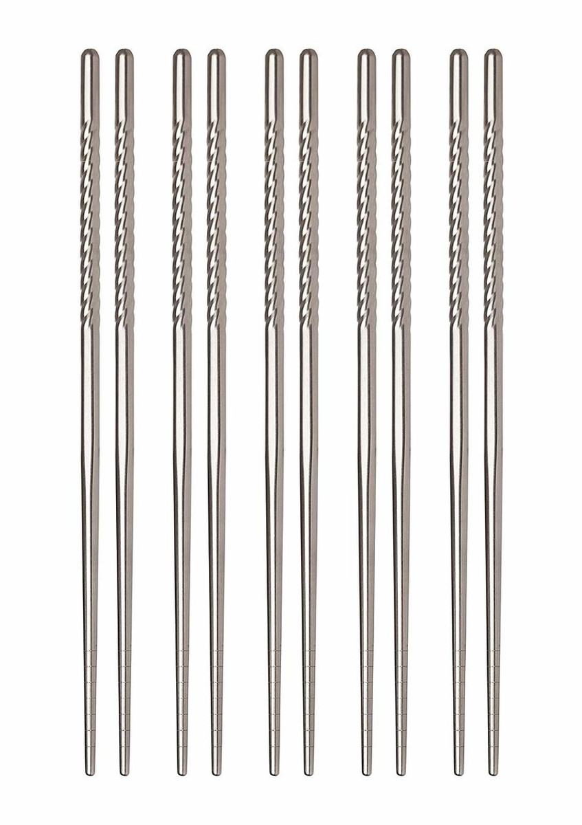 Stainless Steel Chopsticks 5 Pair