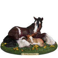 RETIRED - Trail of Painted Ponies Home Sweet Home Clydesdale Mare and her Foal  4055519