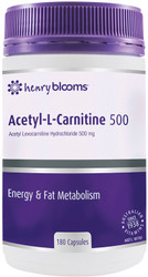 Henry Blooms Acetyl L-Carnitine 500mg 180 Caps