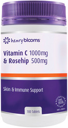 Henry Blooms Vitamin C 1000mg and Rosehip 500mg 180 Tabs