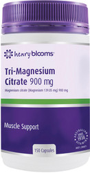 Henry Blooms Tri-Magnesium Citrate 900mg 150 Caps