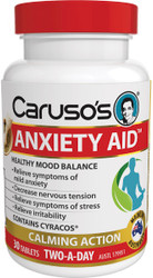 Caruso’s Natural Health Anxiety Aid 30 Tabs