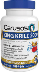 Caruso’s Natural Health King Krill 2000mg 30 Caps