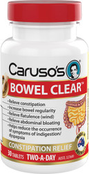 Caruso’s Natural Health Bowel Clear 30 Tabs