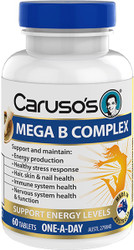 Caruso’s Natural Health Mega B Complex 60 Tabs