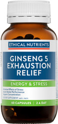 Ethical Nutrients Ginseng 5 Exhaustion Relief 60 Caps