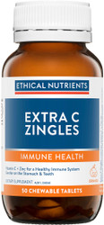 Ethical Nutrients Extra C Zingles Orange 50 Tabs